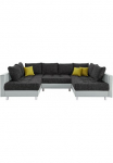 COLLECTION AB Sofa &raquo;Antonia U-Form&laquo; su spyruoklės ir zus&auml;tzlichem Kojų kėdutė