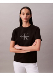 Calvin Klein Jeans Calvin KLEIN Džinsai Mar&scaron;kinėliai &raquo;HERO SS CLASSIC MONOLOGO CNECK T&laquo; Logoschriftzug