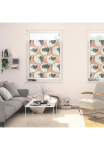 LICHTBLICK ORIGINAL Dekoratyvinė plėvelė langui &raquo;Fensterfolie selbstklebend Sienelė Jumbo Flowers on salmon - Rot&laquo; 1 Stk. blickdicht glatt statisch haftend