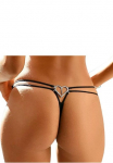 LASCANA Stringai su elastingas rai&scaron;teliai ir Herz-Accessoire nugaroje