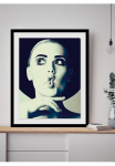 queence Paveikslas &raquo;Duckface&laquo; Art | paveikslas/nuotrauka von Frauen | Fashion | Frau | Kunst | Magazincover | Mode | Schwarz-Wei&szlig; 1 Stk. dalys HD Premium Poster-Druck ir Holzrahmen