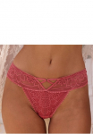 LASCANA Stringai su edlem Cut-Out i&scaron; gėlių nėriniais