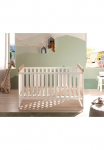 Begabino Lovytė kūdikiui &raquo;Jasmin passend zum Babyzimmer&laquo; 70x140 cm su Lovos grotelės Landhausstil su 3 Schlupfsprossen