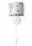 Paco Home Sieninis &scaron;viestuvas &raquo;Cosmo 343&laquo; E14 lempa vaikų kambario baldų komplektas Stecker &acirc;&circ;&hellip;18cm Hei&szlig;luftballon Tiere kabelis 3m E14
