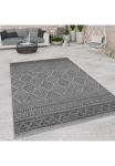 Paco Home Kilimas &raquo;Vermont 184&laquo; rechteckig 4 mm auk&scaron;tis Flachgewebe moderni Design su Rauten gesteift Lauko tinka