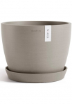 ECOPOTS Vazonas gėlėms &raquo;Stockholm 24 Taupe&laquo; dėl viduje ir au&szlig;en: frostsicher bruchsicher ir lichtbest&auml;ndig