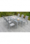 MERXX Garten-Essgruppe &raquo;Amalfi di Lusso&laquo; 8 Stk. dalys su 6 Sesseln ir verstecktem zweitem stalas zur Prailginimas