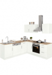 KOCHSTATION Virtuvinis komplektas &raquo;KS-Stockholm &ndash; K&uuml;che su auk&scaron;ta kokybė ir detailreicher Landhausfront&laquo; Stellbreite 220x220 cm patogi su įmontuota buitinė technika MDF-Fronten