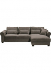 ED EXCITING DESIGN Kampinė sofa &raquo;Angelina L-Form&laquo; su miegojimo funkcija Dėžutė patalynei & 5 Pagalvėlė sėdėjimui