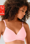 petite fleur Bralette liemenėlė Rinkinys 3 vienetai be lankeliai im Triangel-Schnitt i&scaron; medvilnė subtilus liemenėlė