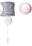 Paco Home Sieninis &scaron;viestuvas &raquo;Aleyna 103&laquo; E14 Vaiki&scaron;kas &scaron;viestuvas Vaiki&scaron;kų baldų vaikų kambario baldų komplektas &acirc;&circ;&hellip;18cm Mond kabelis 3m E14