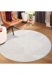 Carpet City Kilimas &raquo;LOUNGE 0632&laquo; ovali 15 mm auk&scaron;tis Kurzflor-Teppich Modern Hoch-Tief-Struktur Wohnzimmer miegamojo kambario baldai