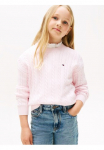 Tommy Hilfiger Megztinis &raquo;CABLE SWEATER&laquo; dėl Vaiki&scaron;ki iki 16 Jahre su dygsniavimas