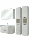 Saphir Vonios kambario baldų komplektas &raquo;Quickset 936 4 vienetai Glaswaschtisch ir LED-Spiegelschrank&laquo; rinkinys 4 Stk. dalys