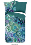 hip Patalynės užvalkalai &raquo;Kari&laquo; 2 Stk. Mako-Satin 135x200 Užtrauktukas Wendeoptik Mandala Federn Gr&uuml;n