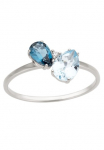 Firetti Auksinis žiedas &raquo;Schmuck Dovanų Gold 333 Moteri&scaron;kas žiedas Auksinis žiedas Edelstein Farbstein&laquo; su Blautopas (beh.) Blautopas London Blue (beh) - su Brillant