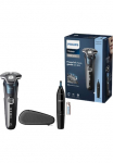 Philips Elektrinis skustuvas &raquo;Shaver Series 5000 S5889/11&laquo; ausklappbarer Pr&auml;zisionstrimmer Nosies ir Ausų plaukelių kirpimo ma&scaron;inėlė Etui su SkinIQ Technologie