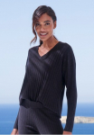 French Connection Megztinis su su V formos i&scaron;kirpte Loungewear