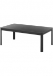 Stolkom Kavos staliukas &raquo;Lenni Wohnzimmertisch Keramik juoda spalva gemasert BxHxT 120x45x70 cm&laquo; Keramikoberfl&auml;che juoda spalva gemasert Metallgestell juoda spalva matinis