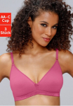 petite fleur Bralette liemenėlė Rinkinys 3 vienetai be lankeliai im Triangel-Form i&scaron; gražus medvilnė Basic Dessous