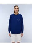 Napapijri Sportinio stiliaus megztinis &raquo;B-FETE C W BELLWETHER BLUE&laquo; su Logo-Print