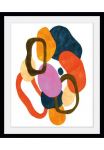 queence Paveikslas &raquo;Joko&laquo; Abstrakt | Figūrėlė | Dekoracija | Kunst | Modern 1 Stk. dalys HD Premium Poster-Druck ir Holzrahmen