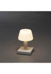 KONSTSMIDE LED stalinis &scaron;viestuvas &raquo;Monaco&laquo; LED-Modul 2 Stk. Warmwei&szlig; Monaco USB-Tischleuchte 2700/3000K dimmbar I&scaron; stiklo