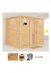 Karibu Pirtis &raquo;Soraja&laquo; rinkinys Ofen 9 kW Bio externe Strg easy