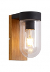 Brilliant Sieninis &scaron;viestuvas &raquo;Cabar&laquo; E27 1 Stk. Au&szlig;enwandlampe mediena dunkel/schwarz