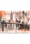 Artland Paveikslas ant drobės &raquo;New York Skyline Collage V&laquo; Amerika 1 Stk. dalys ant Holzrahmen gespannt