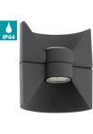 EGLO Sieninis &scaron;viestuvas &raquo;REDONDO sieninė lempa Au&szlig;enlampe Aluguss Terasse Garten IP44 Lampe&laquo; LED-Board Warmwei&szlig; Sieninis &scaron;viestuvas L16 x H175 x AL125 cm anthrazit