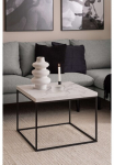 ACTONA GROUP Kavos staliukas &raquo;Barossa Wohnzimmer-Tisch quadratisch in Steinoptik Modern&laquo; Steinoptik juodos spalvos Stahlbeine in mehreren variantai B: 60 cm