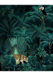 Komar Tapetai &raquo;Digitaldruck Vlies - Jungle Night - Gr&ouml;&szlig;e 200 x 250 cm&laquo; ra&scaron;tuotas glatt Wohnzimmer miegamojo kambario baldai