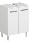 Saphir Vonios spintelė &raquo;Quickset Unterbeckenschrank su 2 durys 50 cm plotis be Waschbecken&laquo; Waschbeckenschrank ir Dūrų uždarymo sistema Griffe in Chrom Glanz