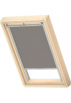 VELUX Verdunklungsrollo &raquo;DKL 0705S&laquo; verdunkelnd be Bohren in F&uuml;hrungsschienen Stoff grau su wei&szlig;en F&uuml;hrungsschienen & Rankena