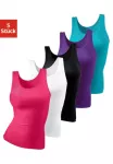 Petite fleur by Lascana Apatiniai mar&scaron;kinėliai (5er-Pack) mink&scaron;ta Doppelripp-Material medvilnė siauras anliegende forma