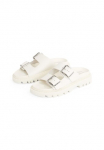 Tommy Jeans Tommy Džinsai &Scaron;lepetės &raquo;TJW DOUBLE dirželis Dirželis SANDAL&laquo; Plateau Sommerschuh Schl&uuml;pfschuh su du reguliuojamas Schnallen