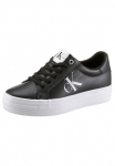 Calvin Klein Jeans Calvin KLEIN Džinsai Sportbačiai platforminiu padu &raquo;VULC FLATFORM LACEUP LOW LTH&laquo; &scaron;velnus Schaftrandpolsterung Sportinio stiliaus batai pusbačiai Suvarstomi batai