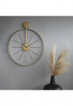Art for the home Sieninis laikrodis &raquo;Luxus sieninis laikrodis Rund&laquo; laikrodis - Luxuri&ouml;se runde H&auml;ngeuhr in Gold - 55cm x 65 cm