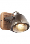 Brilliant Wandstrahler &raquo;Carmen Wood&laquo; GU10 1 Stk. Wandspot burned steel/holz