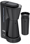 WMF Kavos virimo aparatas su filtru &raquo;K&Uuml;CHENminis&reg; Aromato Thermo to go Deep Black&laquo; 063 l Kavinukas Papierfilter 1x2 Abschaltautom. Cromargan ir Thermokanne ir Thermo-Trinkbecher