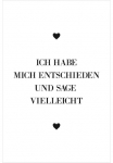 queence Paveikslas &raquo;Spruch&laquo; Herz | Herzbilder | Herzen | Schwarz-Wei&szlig; | Spr&uuml;che | Spr&uuml;che & Texte Fine Art-Print in Galeriequalit&auml;t