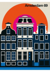living walls Fototapetas &raquo;ARTist Amsterdam 69&laquo; Vlies Wand Schr&auml;ge