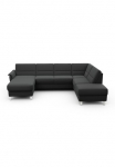 sit&more Sofa &raquo;Palmera U-Form B: 308 cm&laquo; pasirinktinai miegojimo funkcija & Dėžutė patalynei spyruoklės