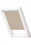 VELUX Verdunklungsrollo &raquo;DKL 4579S Farbe: sandbeige gep.&laquo; verdunkelnd be Bohren in F&uuml;hrungsschienen alufarbene F&uuml;hrungsschienen & Rankena