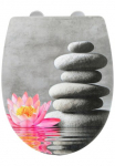 WENKO WC-dangtis &raquo;Water Lily su Relief&laquo; 1 Stk. dalys Thermoplast
