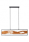 Brilliant LED pakabinamas &scaron;viestuvas &raquo;Chaumont&laquo; Warmwei&szlig; plotis 100 cm 2300 lm k&uuml;rzbar Aluminium/Metall/Holz schwarz/holz