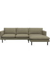 FLEXLUX Kampinė sofa &raquo;Bolzano elegant ir bequem L-Form&laquo; Sitzaufbau su &Scaron;altų putų poliretano čiužinys & Stahl-Wellen laisvas Kėdė -& Dekoratyvinės pagalvėlės