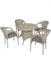 Garden Pleasure Garten-Essgruppe &raquo;BASTIA&laquo; 5 Stk. dalys su subtilus Polsterung