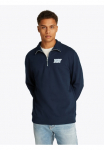 Tommy Jeans Tommy Džinsai Sportinio stiliaus megztinis &raquo;TJM REG BUBBLE QRTR ZIP FRNT/BCK&laquo; su gro&szlig;em R&uuml;ckenprint